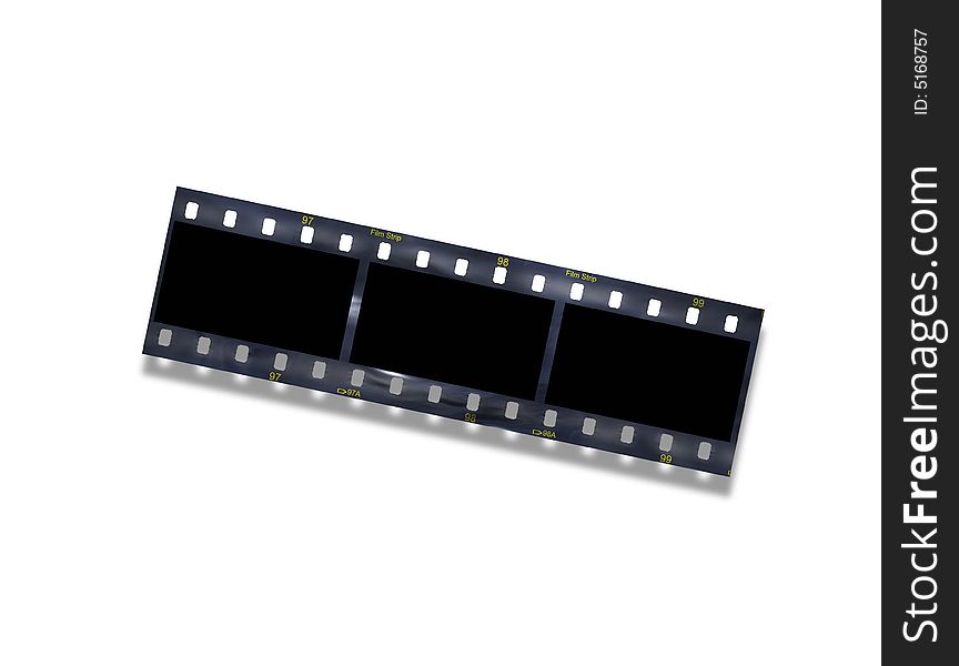 Filmstrip with clipping path