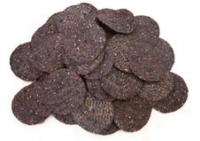 Organic Blue Corn And Sesame Tortilla Chips Royalty Free Stock Photos Organic Blue Corn And Sesame Tortilla Chips Royalty Free Stock Photos