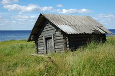 Old Wooden Shed On The Lake Bank Royalty Free Stock Photo Old Wooden Shed On The Lake Bank Royalty Free Stock Photo