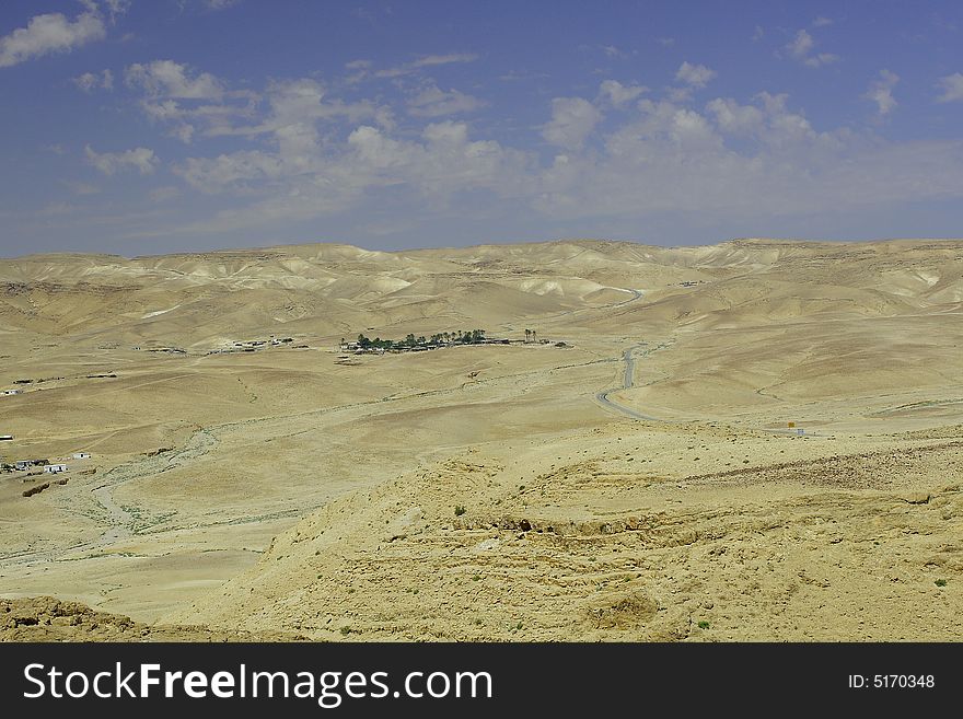 Israel. Roads of Judean desert.