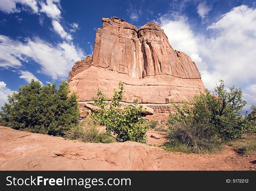 Landmark of Arches National Park in Utah