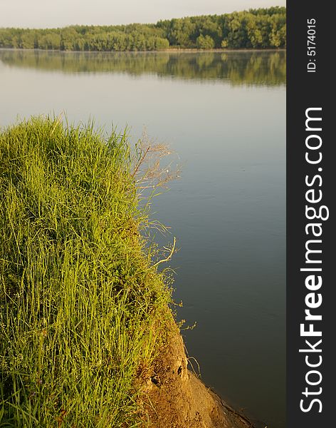 The river Danube during spring time