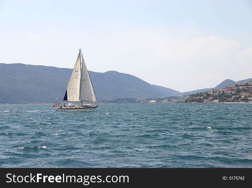 A boat in Croatia. Adriatic Sea.