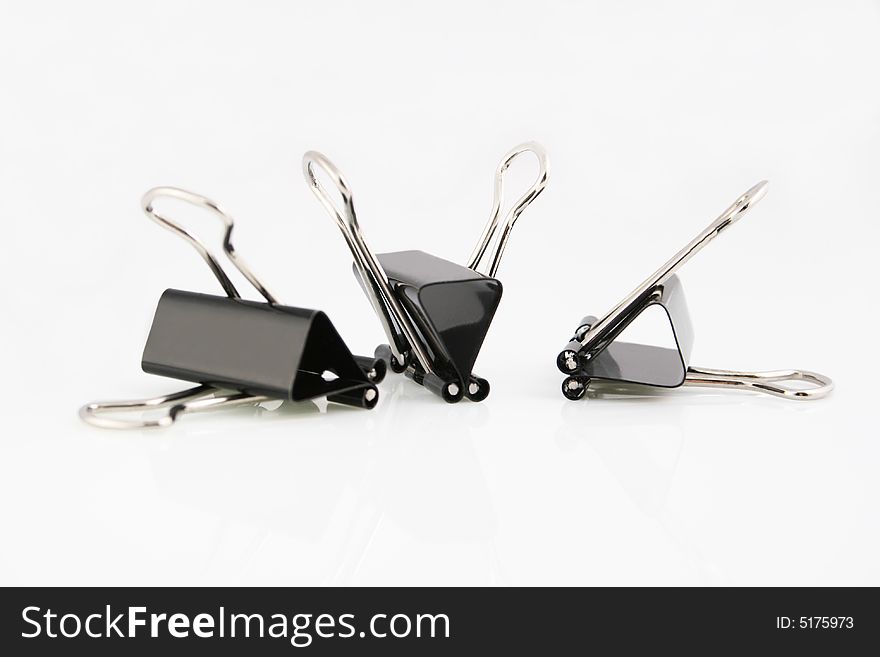 Clothes-peg on white background