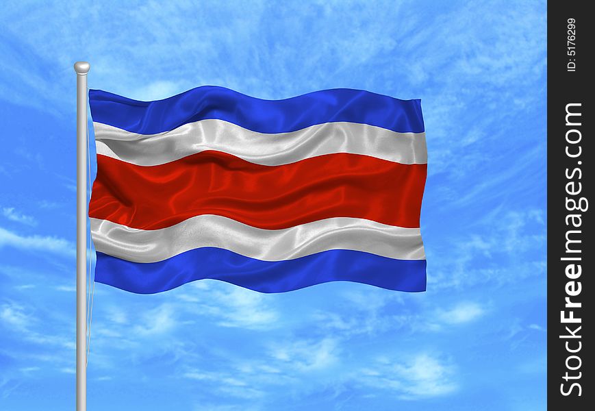 Costa Rica Flag 1