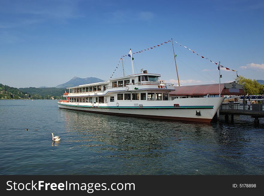 Lake cruise ship Luzern Switzerland