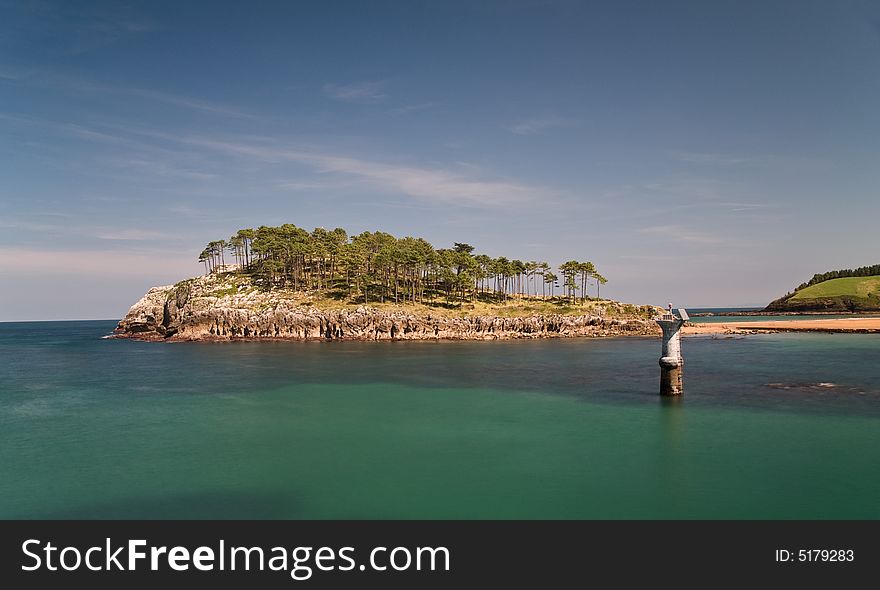 Island in Lekeitio, Basque Country, Spain