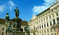 Monument In Front Of Imperial Palace, Vienna Stock Image Monument In Front Of Imperial Palace, Vienna Stock Image