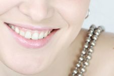 Close Up Of A Smiling Woman Royalty Free Stock Image