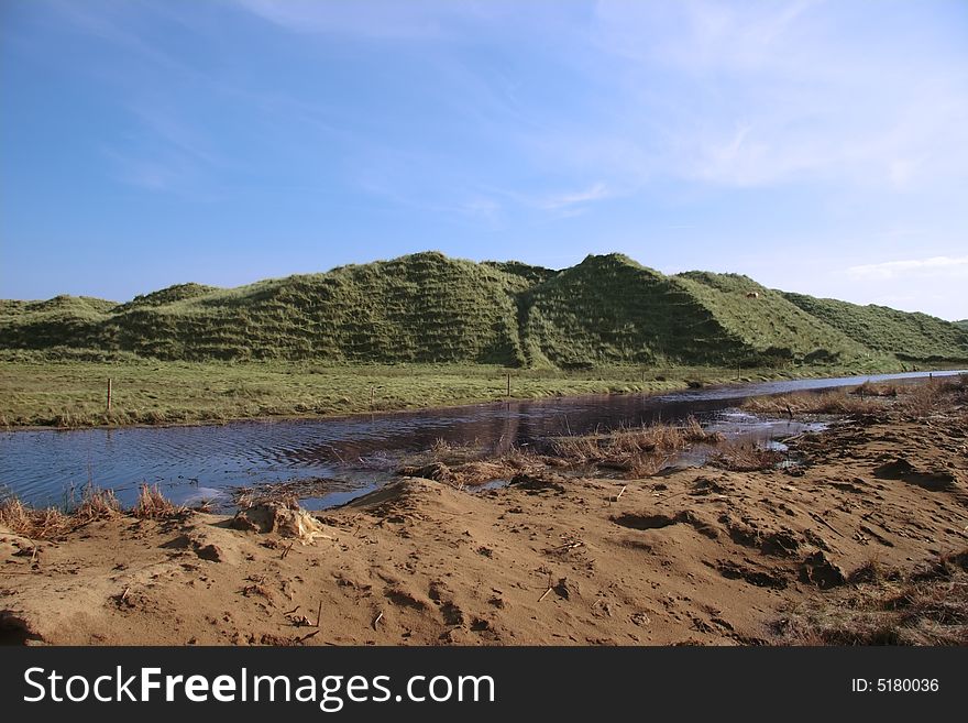 Weird sand dunes on the west coast of ireland. Weird sand dunes on the west coast of ireland
