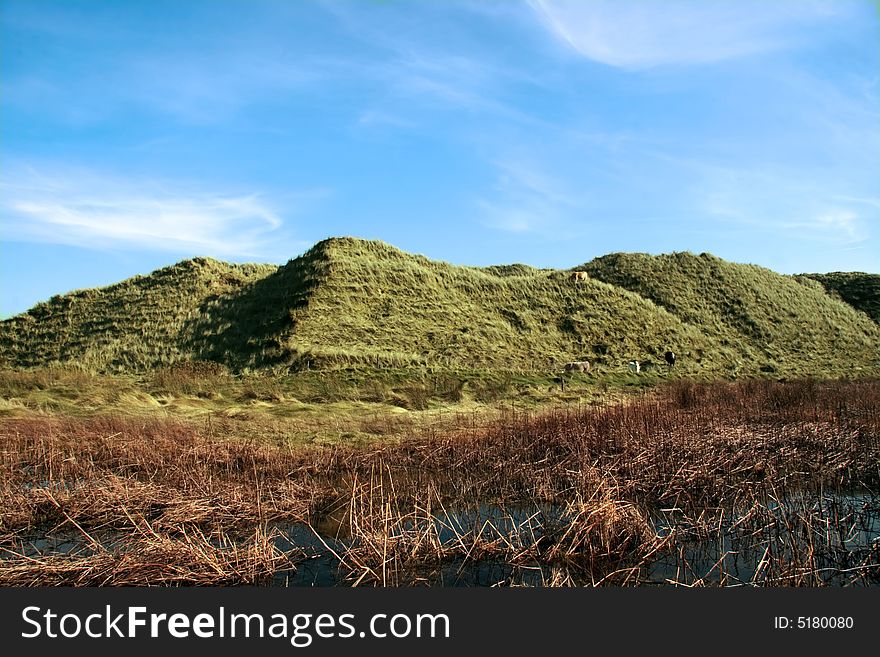 Weird sand dunes on the west coast of ireland. Weird sand dunes on the west coast of ireland