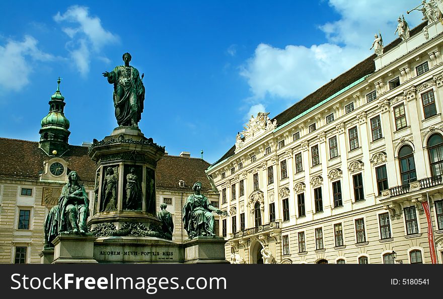 Monument in front of Imperial Palace, Vienna
