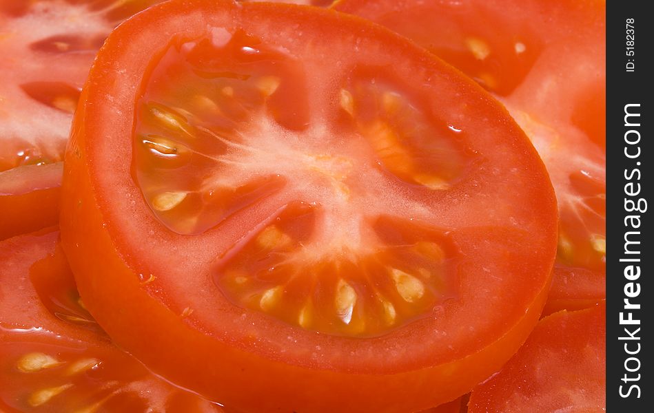 Tomato salad - healthy eating - vegetables - close up. Tomato salad - healthy eating - vegetables - close up