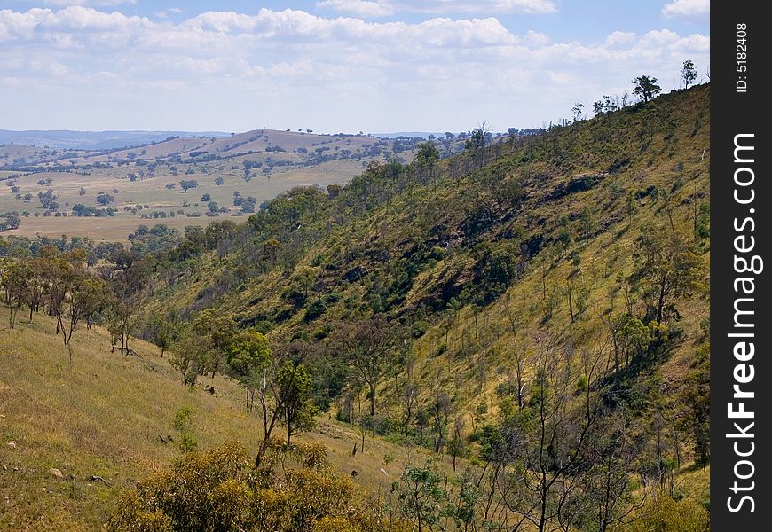 This photo was taken in area near bathurst NSW Australia as you can see it is a harsh sort of land and typical for the outback of australia