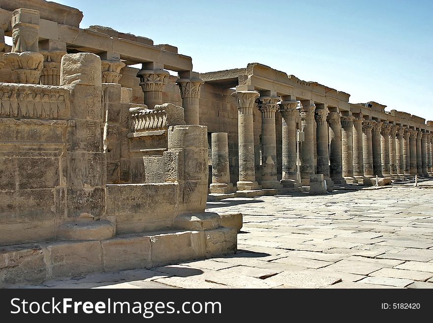 Philae temple colums- Egypt Aswan