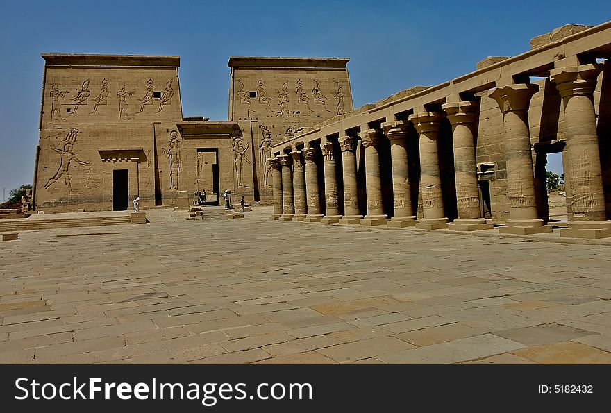 Philae temple colums- Egypt Aswan