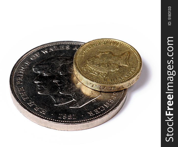 The photo of the one pound sterling