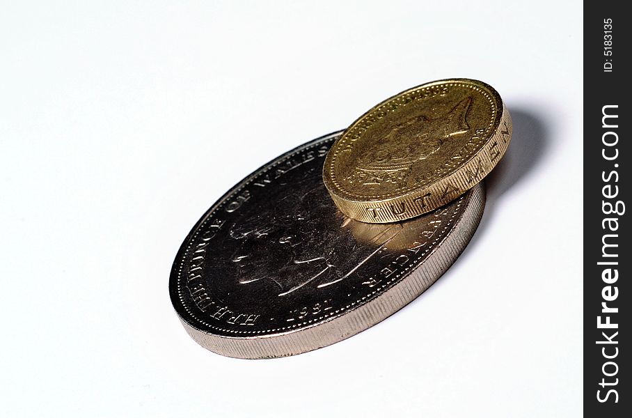 The photo of the one pound sterling