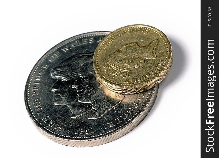 The photo of the one pound sterling