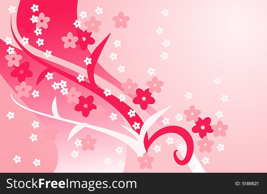 Absrtact Color floral background for your design