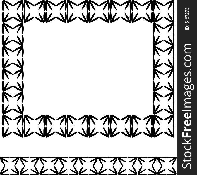 Swirl design frame and border for your design