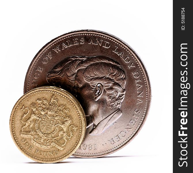 The photo of the one pound sterling