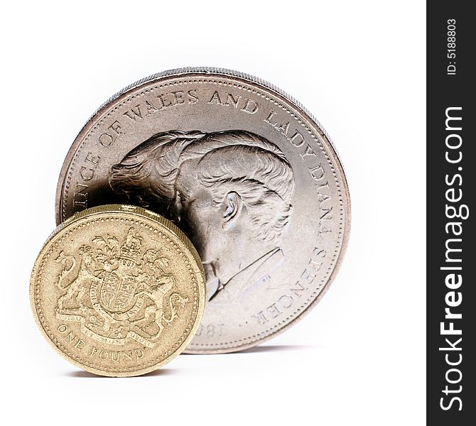 The photo of the one pound sterling