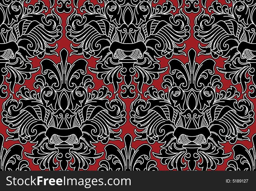 Seamless background from a floral ornament, Fashionable modern wallpaper or textile. Seamless background from a floral ornament, Fashionable modern wallpaper or textile