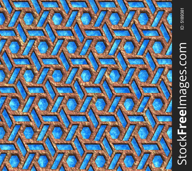 Abstract Grates Pattern