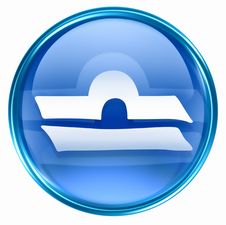 Libra Zodiac Button Icon Royalty Free Stock Photography Libra Zodiac Button Icon Royalty Free Stock Photography