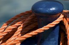 Rowlock And Rope Stock Photography Rowlock And Rope Stock Photography