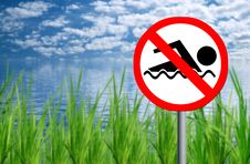 No Swimming Royalty Free Stock Image No Swimming Royalty Free Stock Image