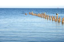 Broken Pier Stock Image Broken Pier Stock Image