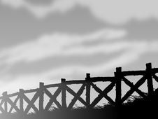 Fence In A Foggy Morning Royalty Free Stock Photo Fence In A Foggy Morning Royalty Free Stock Photo