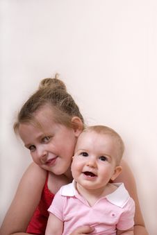 Girl And Baby Stock Photography Girl And Baby Stock Photography