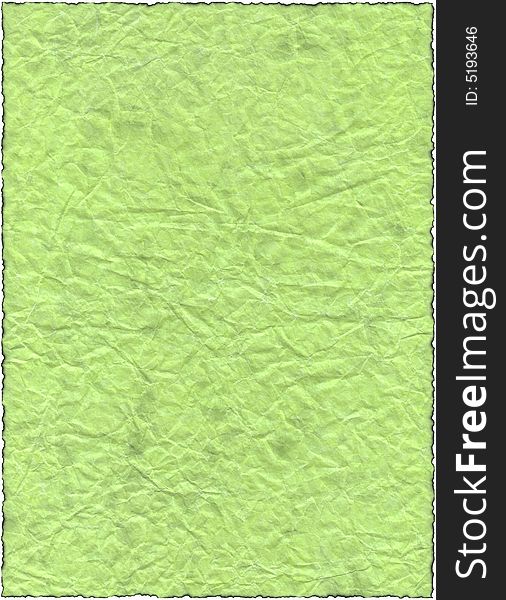 Vintage isolated old retro ripped green paper
