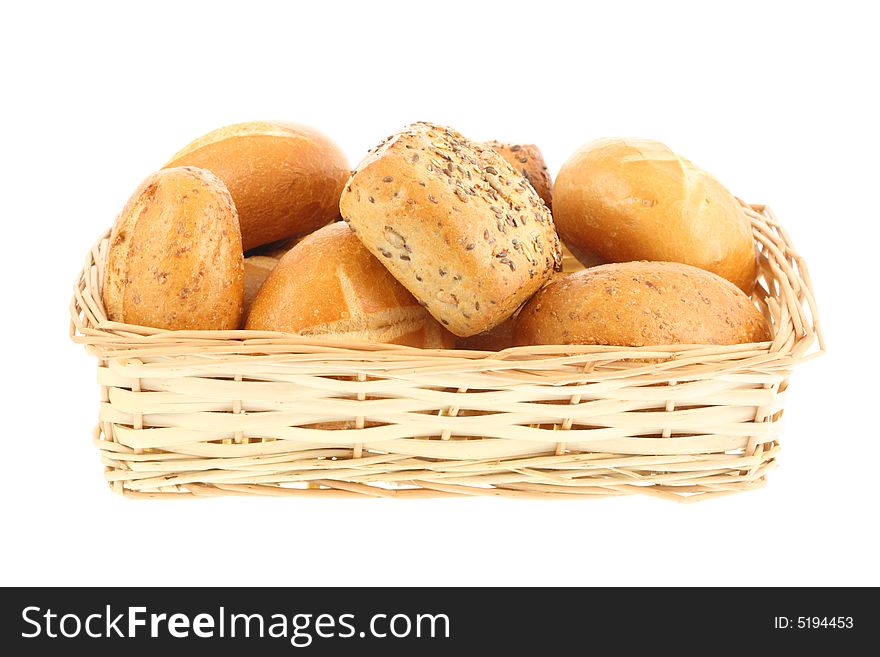 Bowl With Bread Rolls.