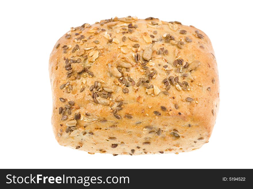 Bread roll isolated on a white background. Bread roll isolated on a white background.