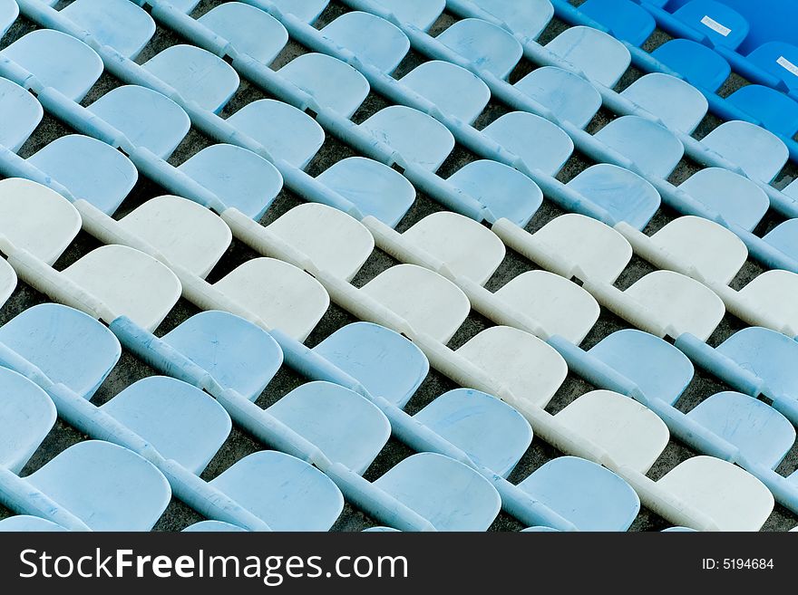 Stadium Chairs Blue Colored