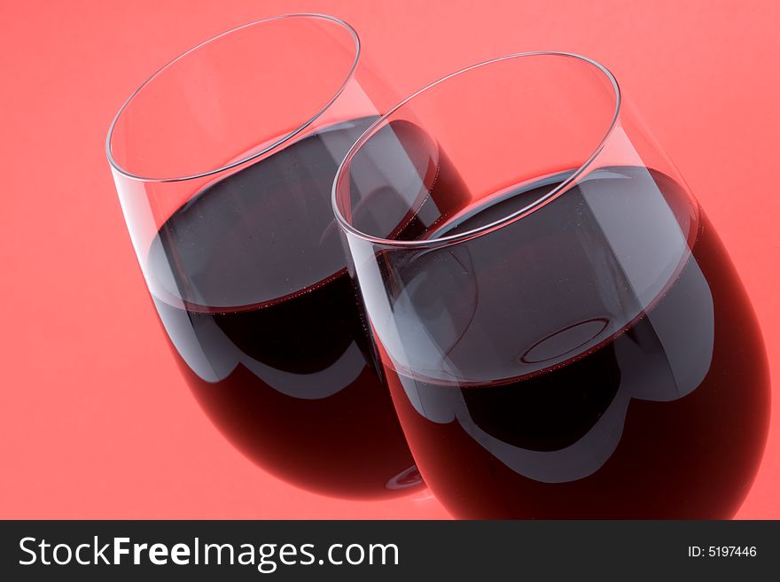Two Glasses Of Red Wine