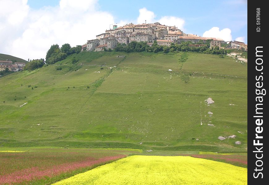 Village on hill