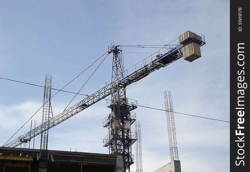 Construction crane.