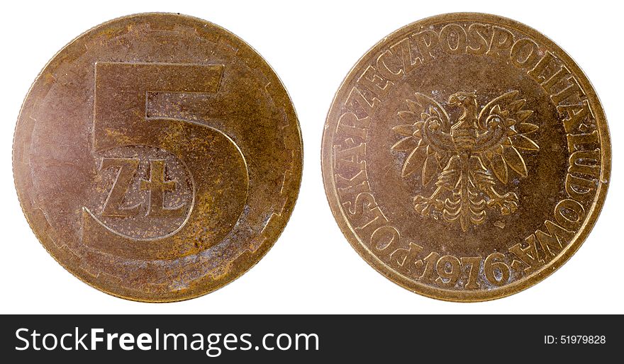 Old polish coin