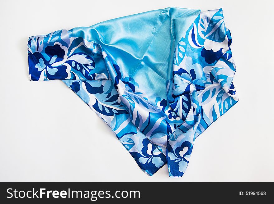 Multicolor silk scarf