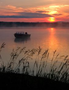 Misty Sunrise Stock Photography Misty Sunrise Stock Photography
