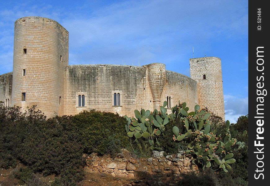 Bellver Castle in Majorca (Balearic Islands) from the other side. Bellver Castle in Majorca (Balearic Islands) from the other side