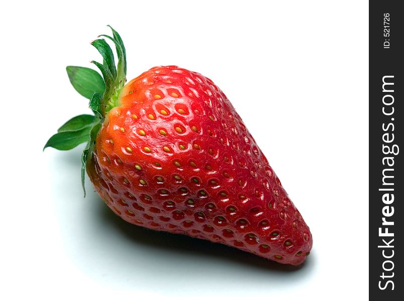 Isolated strawberry macro