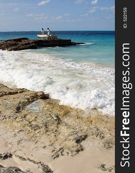 Spa in the beach in cancun, mexico