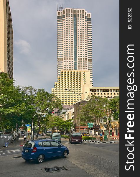 Bangkok, Silom street. Bangkok, Silom street
