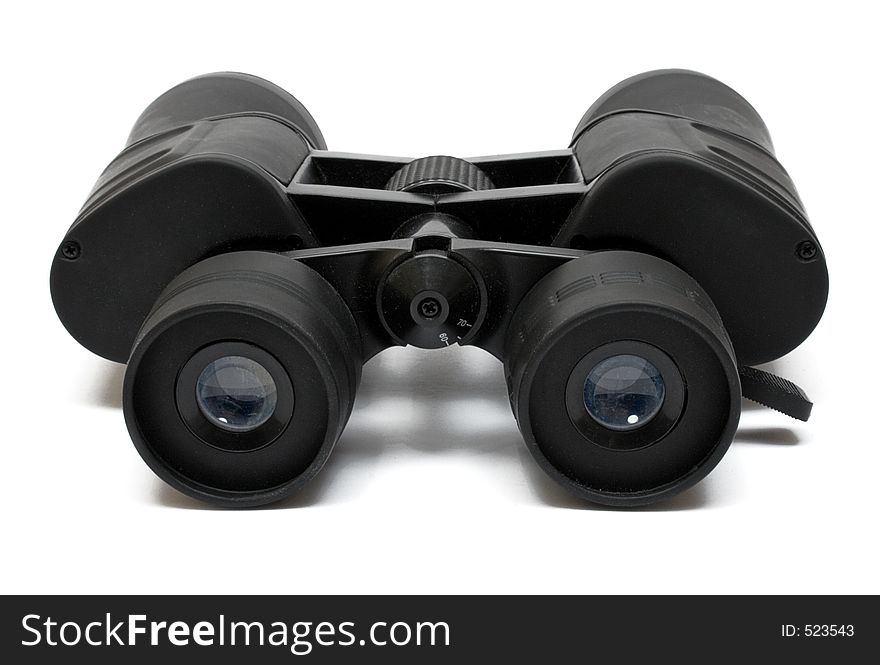 Binoculars Front - Side View w/ Path